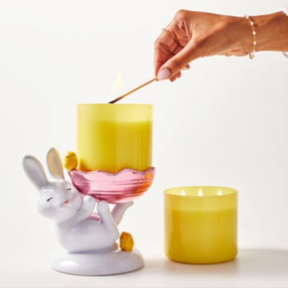 Bath & Body Works Other - Bunny 🐰 & Chicks Pedestal 3-WICK Candle Holders